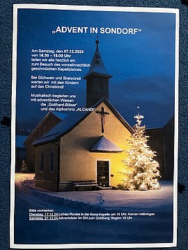 Banner Advent in Sondorf
