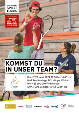 Banner Deutschland spielt Tennis - Schnupperaktion