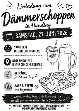 Banner Dämmerschoppen in Hunding