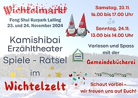 Banner Kamishibai Erzähltheater beim Wichtelmarkt